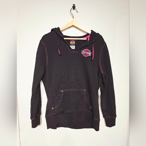Women's Harley-Davidson Cotton Pullover Hoodie Size L - Picture 1 of 6